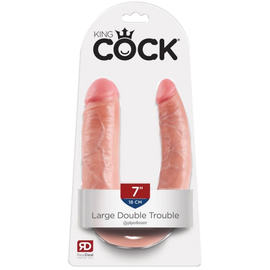 Фаллос King Cock Large Double