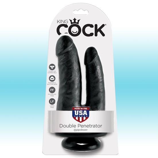 Фаллос King Cock Double Penetrator, Pipedream