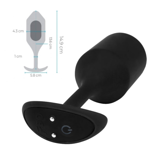 Вибро-пробка b-Vibe Snug Plug 4